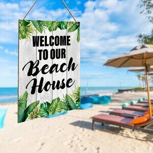 Welcome to our beach house Wall Decor / BRAND NEW - SEALED
